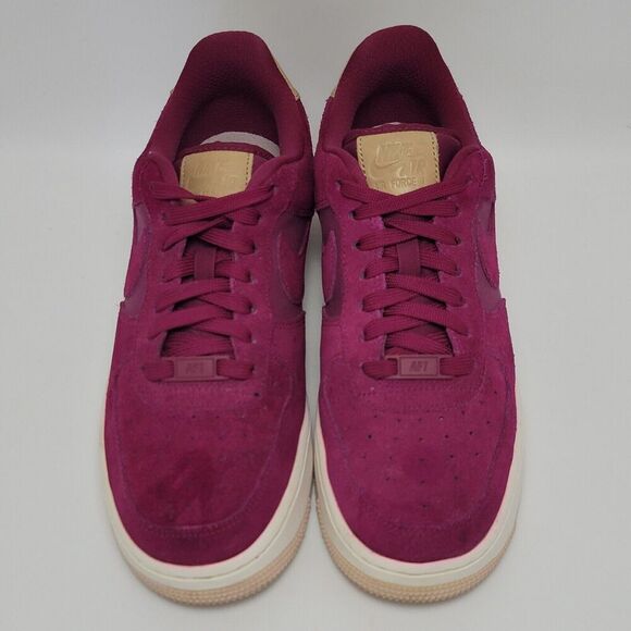 Womens Nike Air Force 1 True Berry Suede Athletic Sneakers Size 7.5 896185-602 - Picture 3 of 13